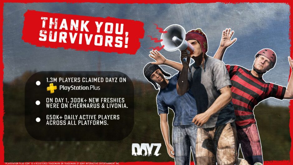 PS Plus効果でDayZに“新規130万人”　初日に30万人参戦、公式がサーバー増設を表明