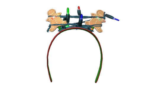 ライト付きお祝い用ヘッドバンド（生姜）